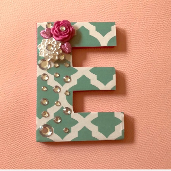 Handmade Other - Handcrafted wooden letter E magnet